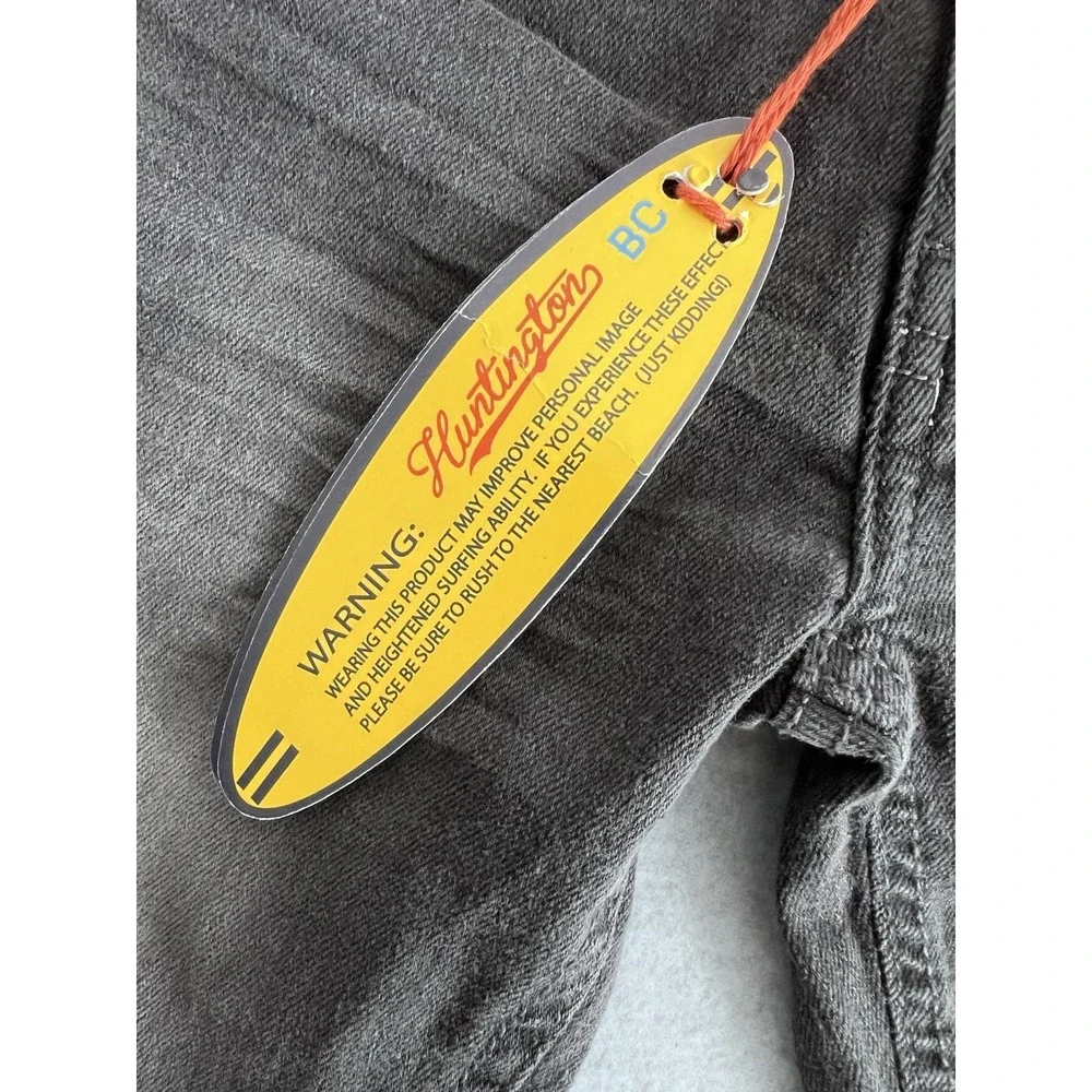 Huntington BC Jeans Mens 28x30 Skinny‎ Fit Stretch Denim Storm Black Surf Team